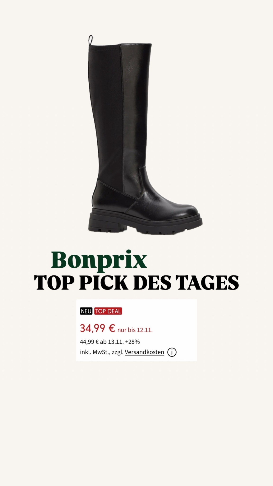 Mein pick des Tages - diese tollen Stiefel zu einem Knaller Preis 👏🏼! Lieben wir 🤍 #boots #stiefel

#LTKdeutschland #LTKsale #LTKautumn