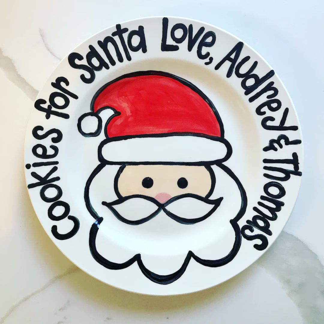Cookies for Santa Personalized Plate / Christmas Plate - Etsy | Etsy (US)