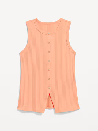 Button-Down Ribbed Top | Old Navy (US)