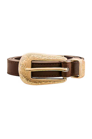 Phoenix Belt in Brown & Gold | Revolve Clothing (Global)