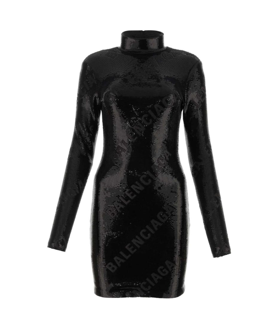 Black Sequins Mini Dress | Italist.com US