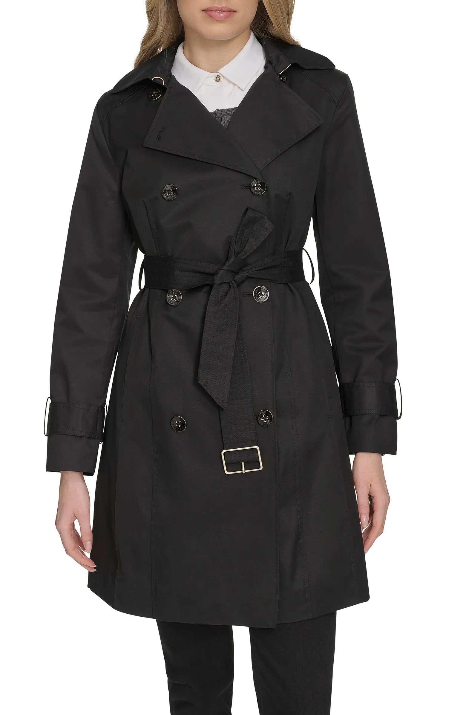 Water Resistant Trench Coat with Removable Hood | Nordstrom