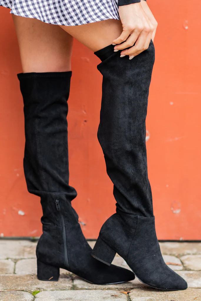 Sweet Surprises Black Boots | The Mint Julep Boutique