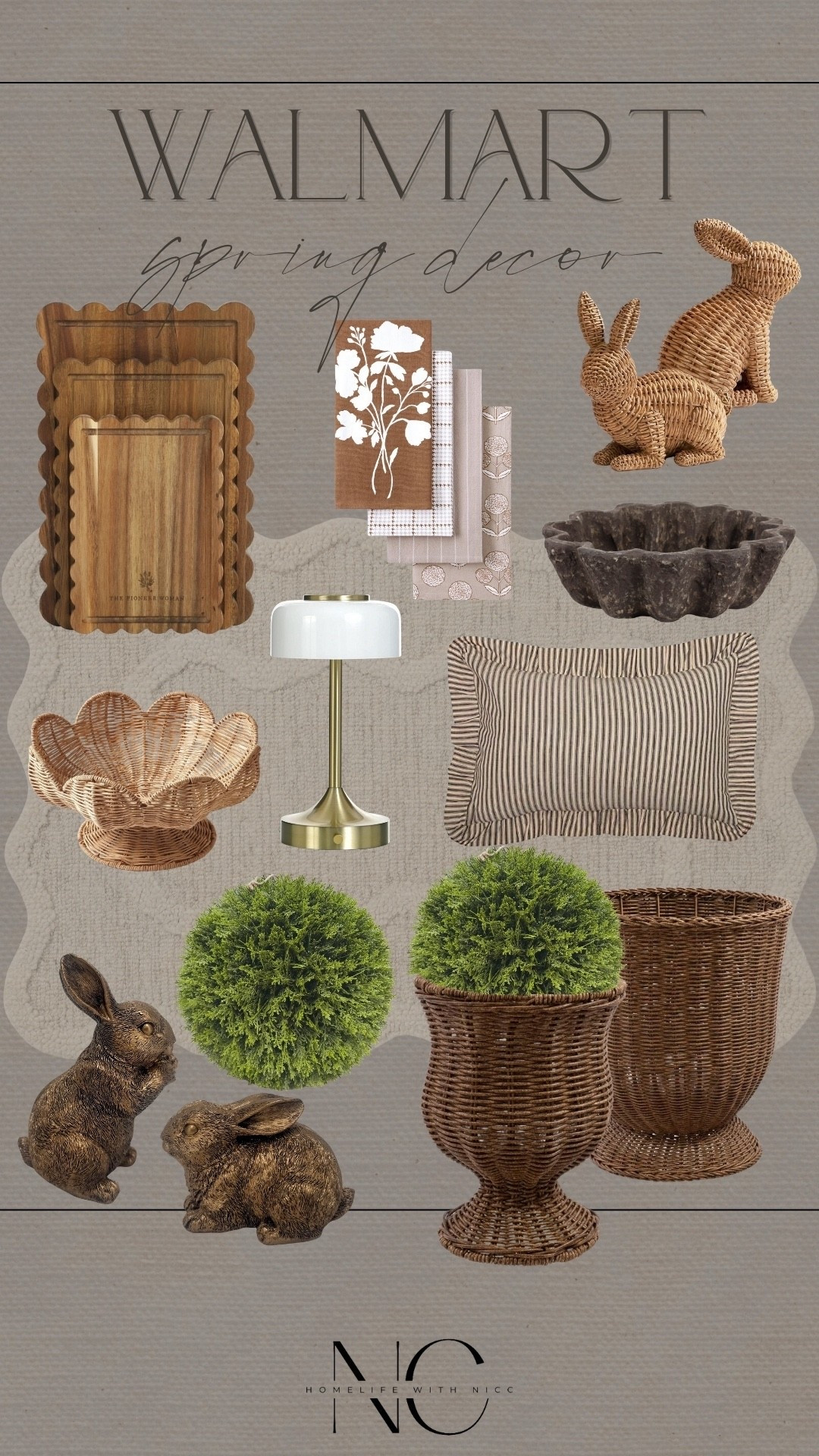 Who else is ready for spring??? Sharing some spring decor inspiration from Walmart!  These would be great to do a little patio or porch refresh for spring! Also some great indoor decor finds that you’d never guess are Walmart! Pieces that really elevate and look so high end! Also included some cute Easter decor in there!! 

#LTKstyletip #LTKSeasonal #LTKhome