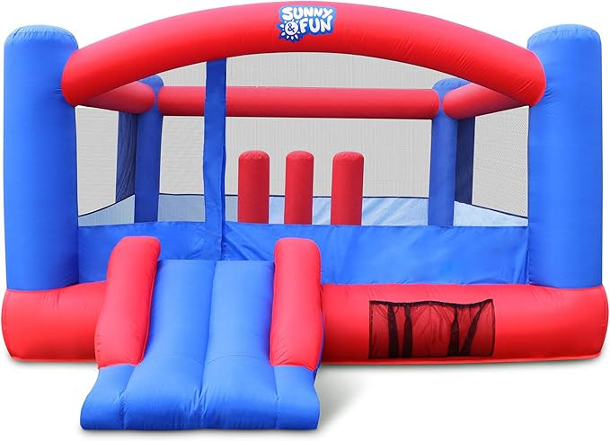 Sunny & Fun Inflatable Bounce House | Giant 12x10.5 Feet Blow-Up Jump Bouncy Castle for Kids with... | Amazon (US)