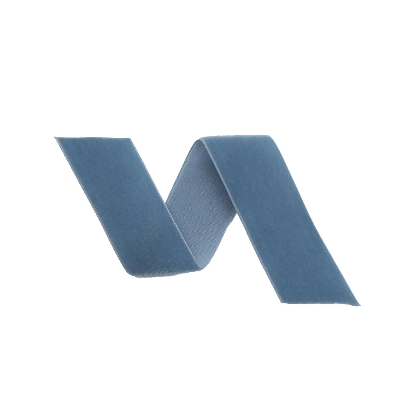 Vintage Blue 5/8" Velvet Ribbon | Brooke and Lou