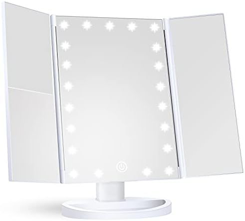 Makeup Mirror Vanity Mirror with Lights, 1x 2X 3X Magnification, Lighted Makeup Mirror, Touch Contro | Amazon (US)