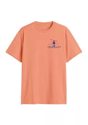 Crown & Ivy Men's Short Sleeve Graphic T-Shirt, Large | Belk