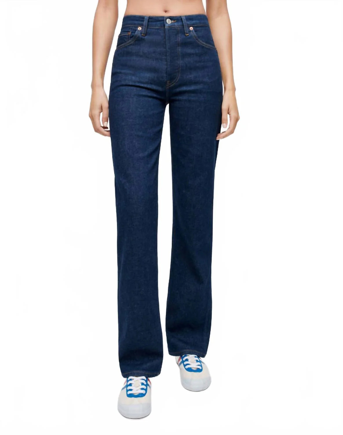 90's High Rise Loose Jean In Rigid Like | Shop Simon