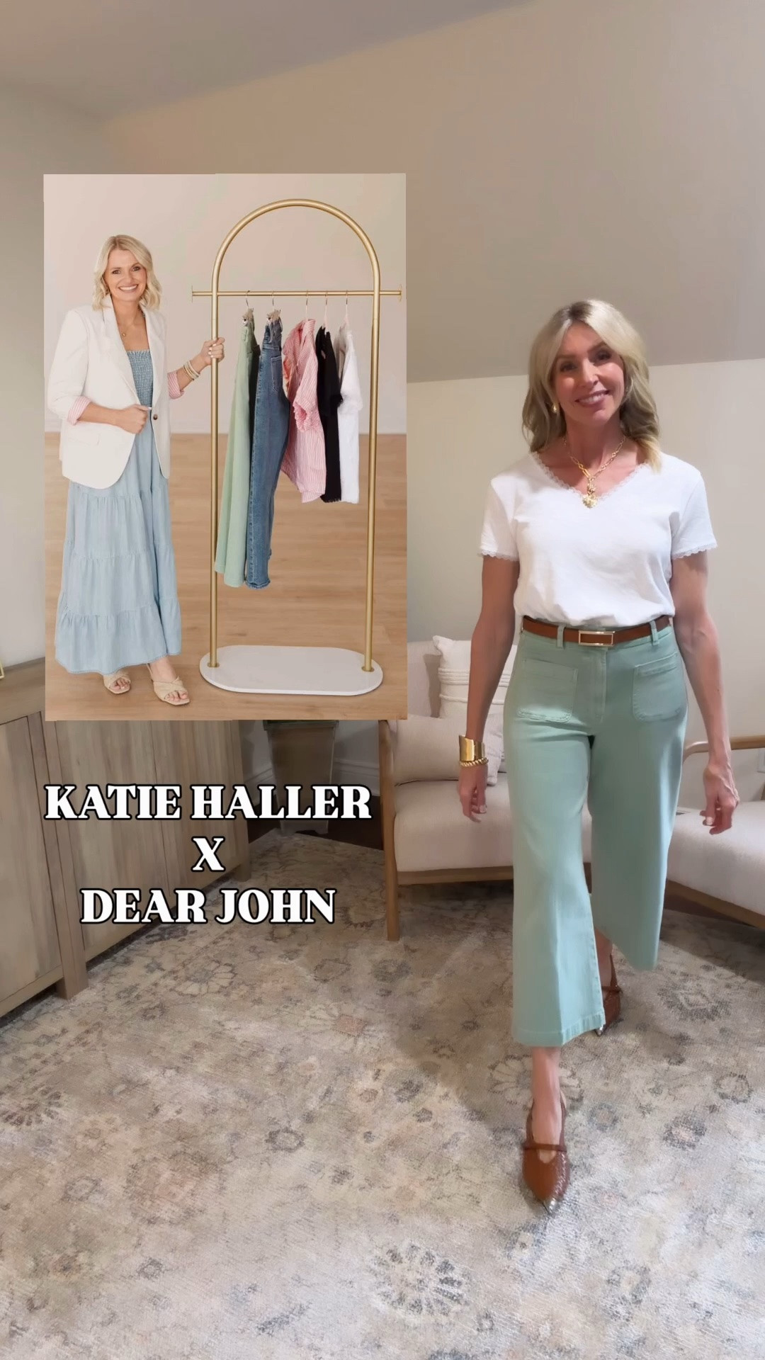 I'm so excited to share a few of my favorite pieces from my friend Katie's new spring capsule wardrobe! I mean, the mint cropped pants... they are spring perfection! 👏 

Everything mixes and matches so you can create outfits for any occasion. Next on my list to add to cart is that blazer and dress. Love!! ❤️ 

I'm 5'6" and fit is true to size.

#LTKootd #LTKMothersDay #LTKOver40