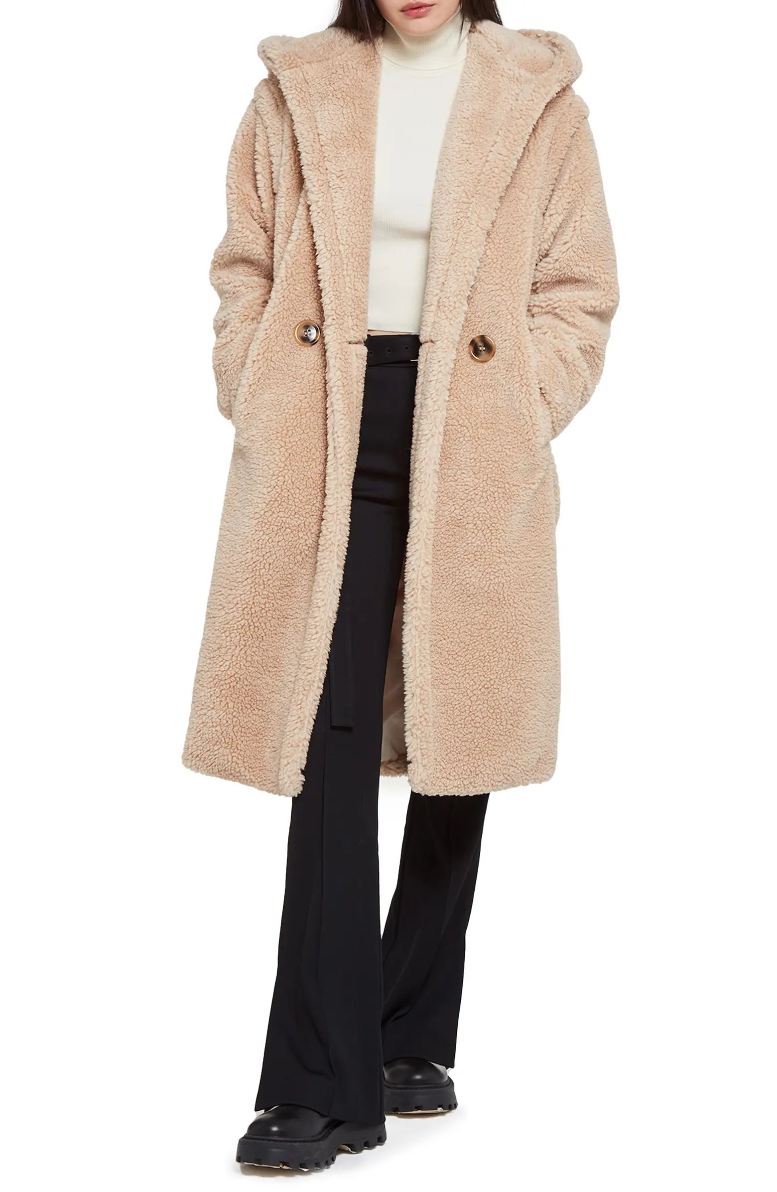 Apparis Mia 2 Hooded Faux Shearling Coat | Nordstrom | Nordstrom
