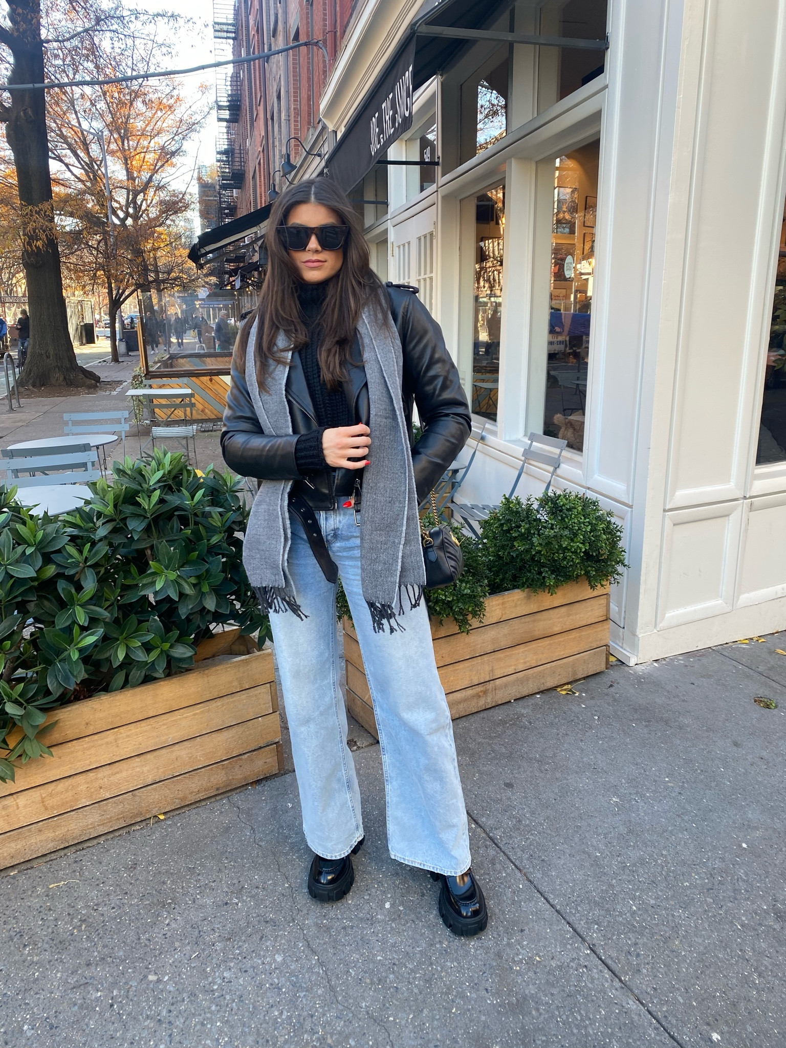 Streetstyle outfit, faux leather jacket, loafers outfit, winter outfit, nyc outfit 

Faux leather jacket (sized up 2 sizes)
Jeans TTS

#LTKshoecrush #LTKSeasonal #LTKstyletip