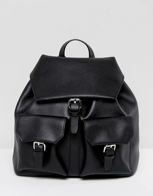 Glamorous Black Backpack with Pocket Detail | ASOS US