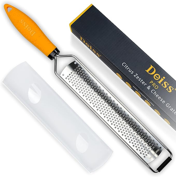 Deiss PRO Lemon Zester & Heavy Duty Cheese Grater & Vegetable Grater - Parmesan Cheese Lemon, Gar... | Amazon (US)