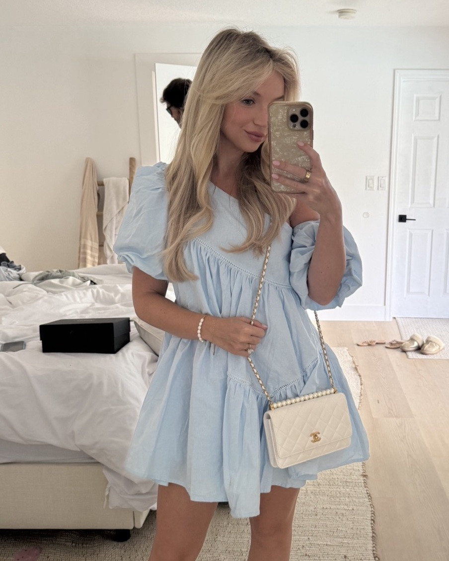 The perfect baby blue puff sleeve dress. Love pairing this with cowboy boots

#LTKootd #LTKPetite