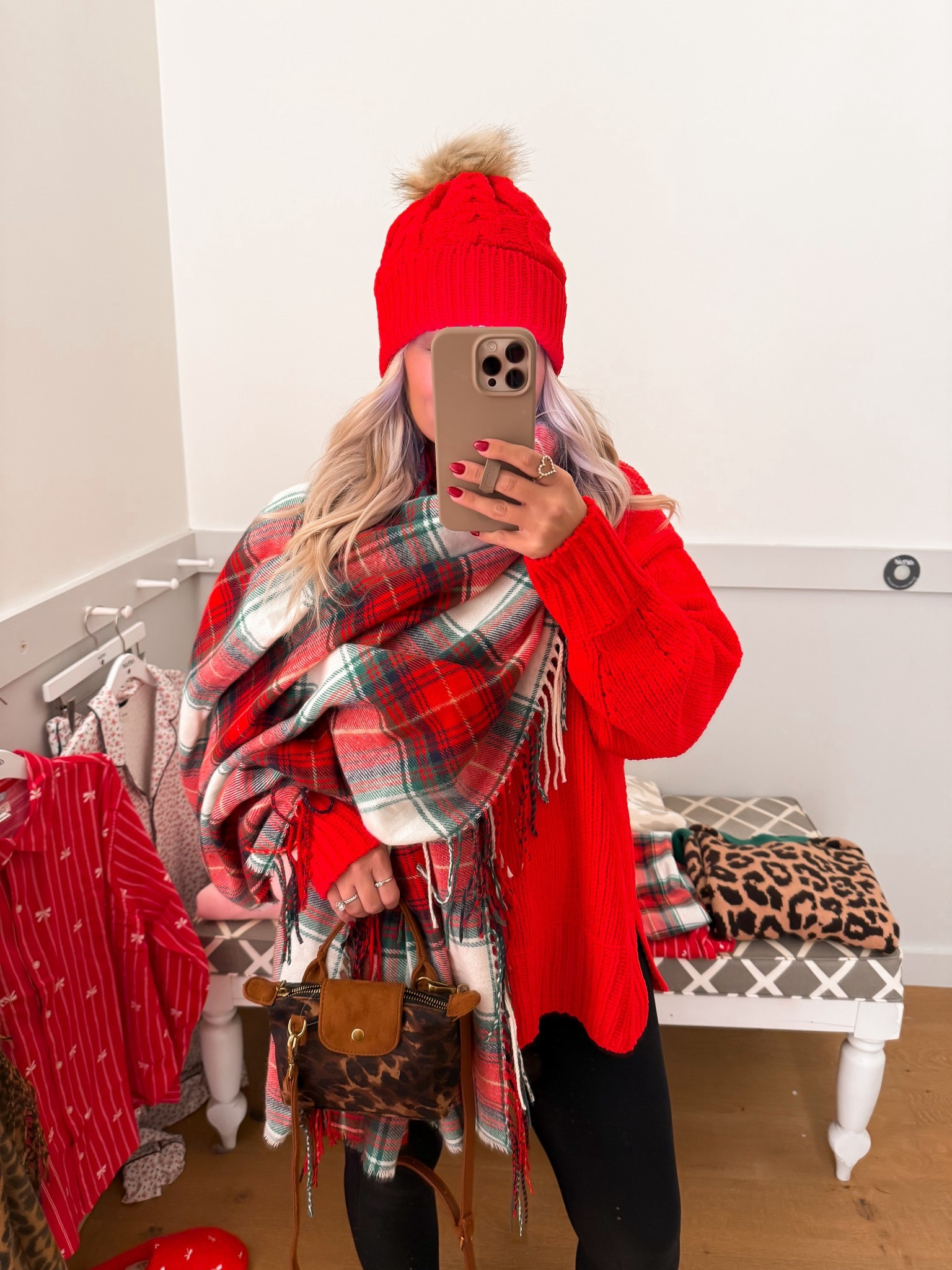 Red and leopard holiday outfit from Aerie

#LTKHoliday #LTKGiftGuide