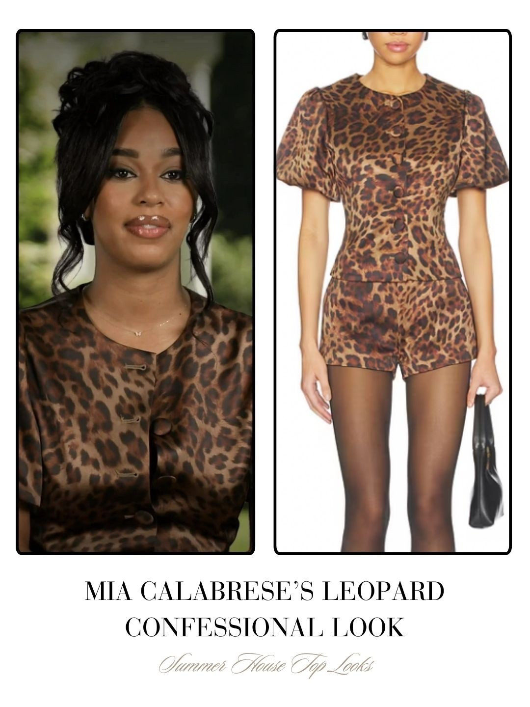 Mia Calabrese’s Leopard Confessional Look 