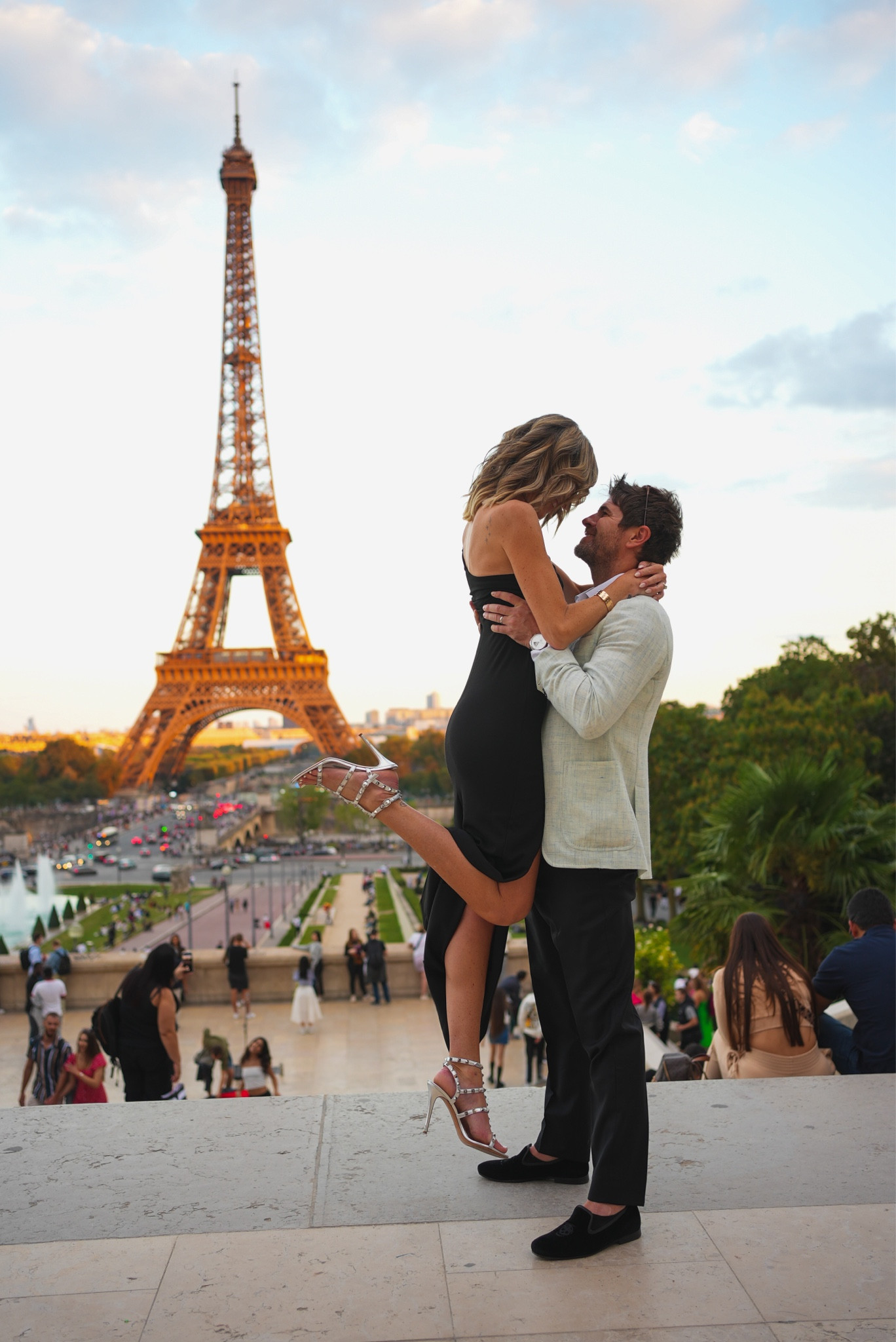 Black maxi dress with slit from lulus French romantic photoshoot ideas 