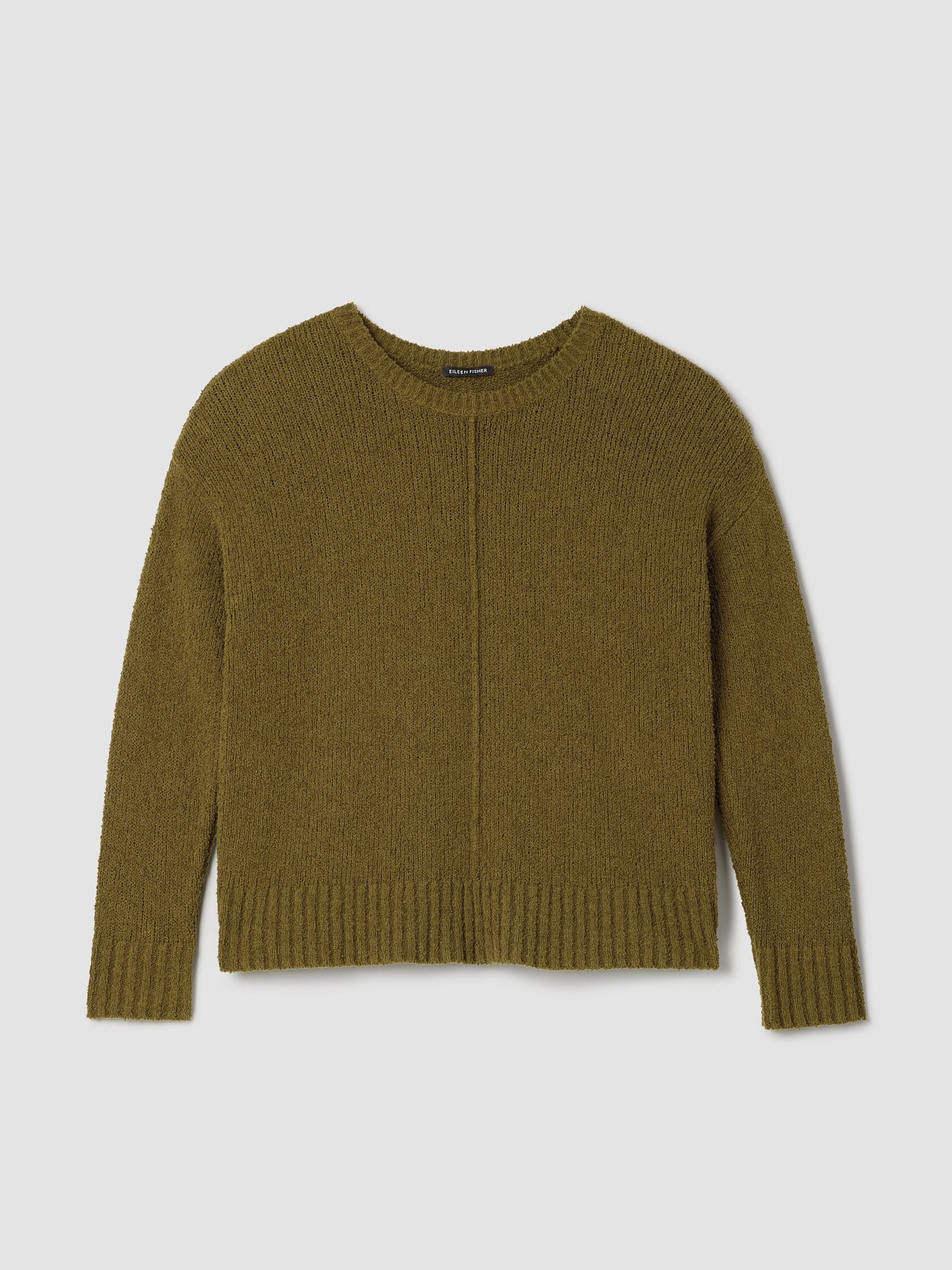 Cotton Fluff Crew Neck Top | Eileen Fisher