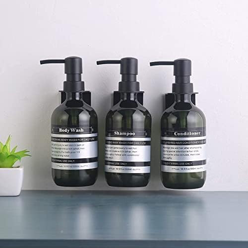 Sookdeo Dispenser Bottle for Bathroom Kitchen Refillable for Shampoo Conditioner Hand Dish Soap Loti | Amazon (US)