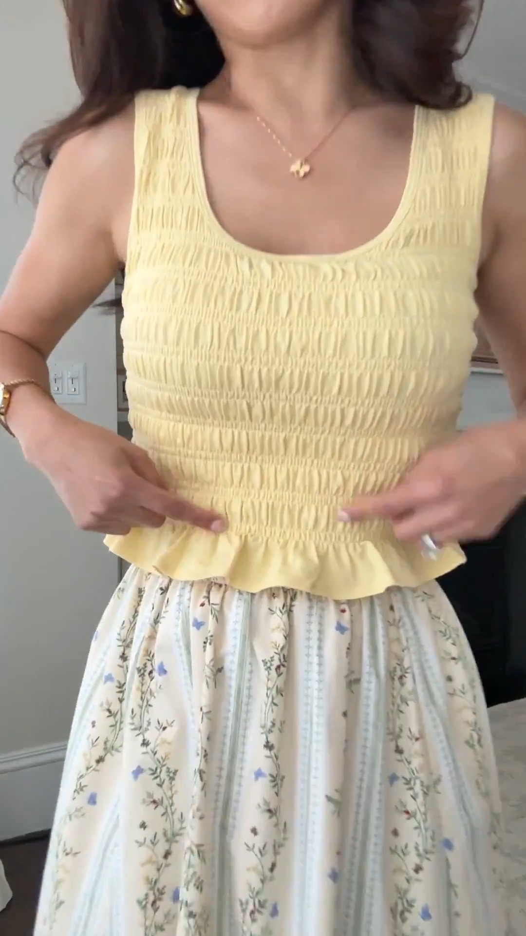 Abercrombie sale + code AFJEAN for extra 15% off thru 3/30 

• Sydney Smocked Convertible Midi Dress xxs petite, runs long

• Reversible neckline smocked top xxs, slightly cropped in length

• Marc Fisher strappy sandals 5.5, TTS

Petite friendly midi dress, spring dress, comfy convertible dress, easy mom outfit

#LTKSeasonal #LTKootd #LTKPetite