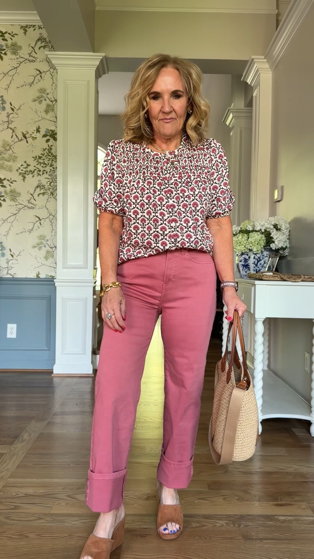 Knit top size 10 petite 
Jeans size 6 
10% off my bag code NANETTE and it stacks on the sale 

#LTKOver40 #LTKSaleAlert #LTKootd
