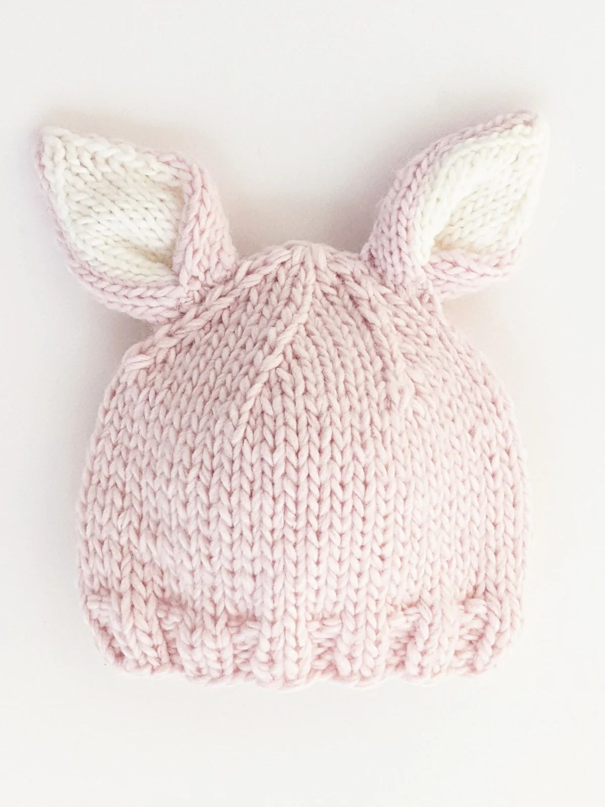 Knit Bunny Hat, Blush | SpearmintLOVE