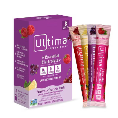 Ultima Replenisher Fruitastic Variety Pack Electrolyte Drink Mix - 8pk | Target