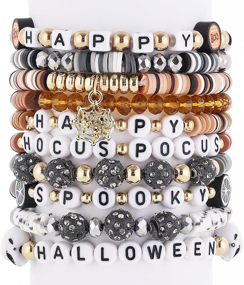 Cooluckday Breast Cancer Bracelets Women Halloween bracelets Christmas Bracelets Valentine's Day ... | Amazon (US)