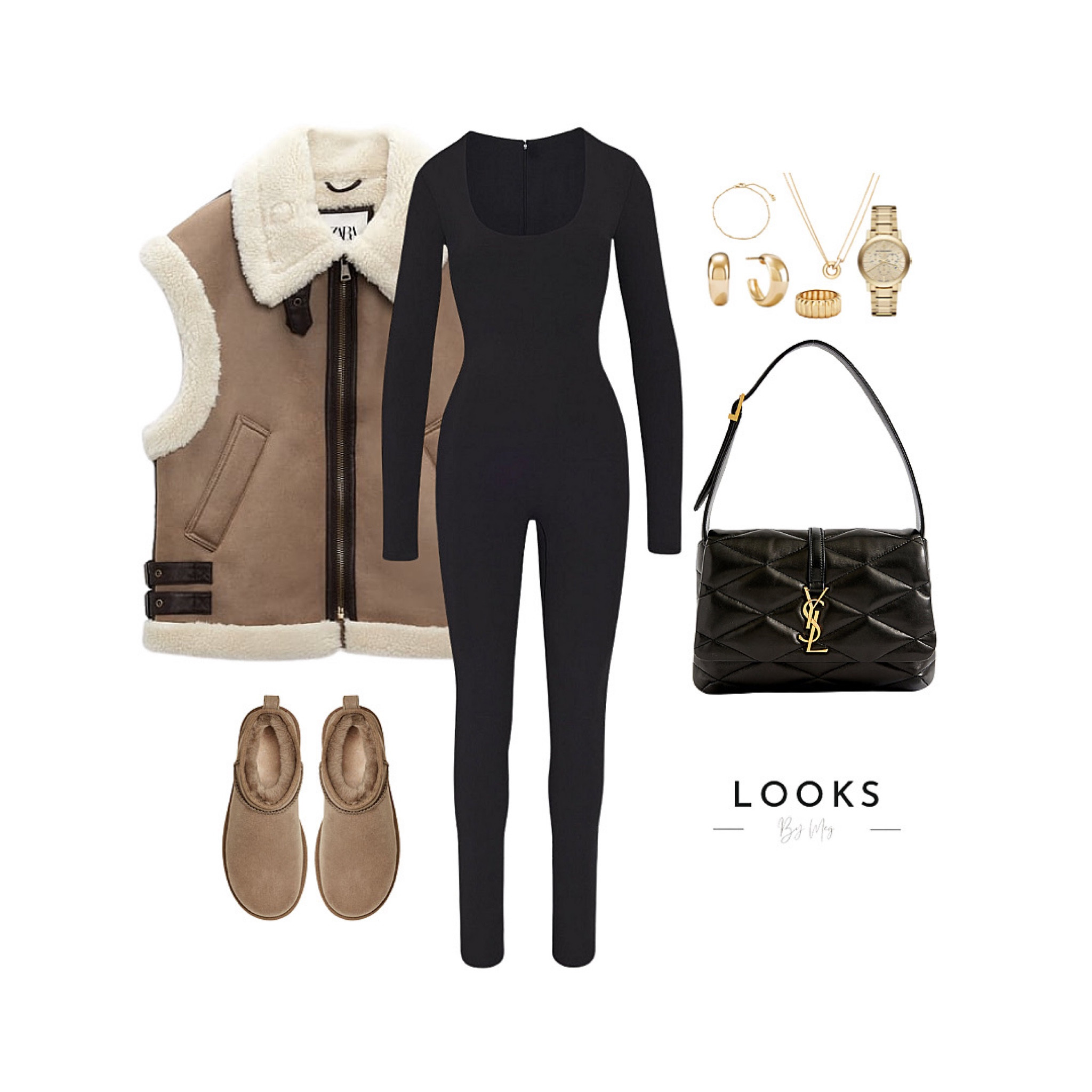 This new YSL bag 🤩🤩🤩

Obsessed with an all in one for autumn 🫶🏼 so easy to style and looks so good! Can be layered with sweatshirts / t shirts ✨ 

You just can’t go wrong with Ugg boots this season! Making a very good comeback again! Also just a bonus that they feel like you’re walking on clouds ☁️

Link for the viral Zara gilet will be over on my Instagram ✨

#LTKfit #LTKshoecrush #LTKSeasonal