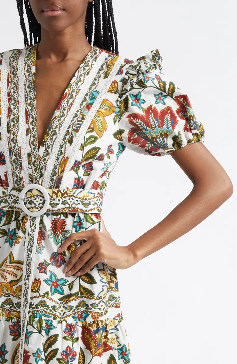 Botanicals Cotton Midi Dress | Nordstrom