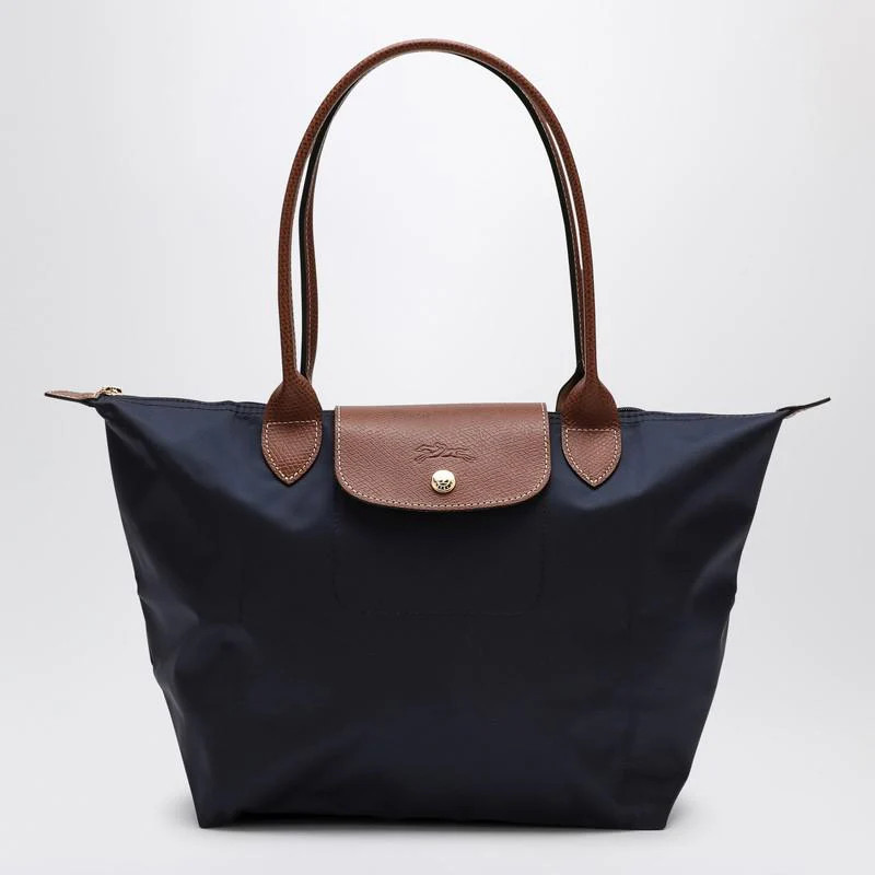 Longchamp Navy Le Pliage Original M Bag | Baltini