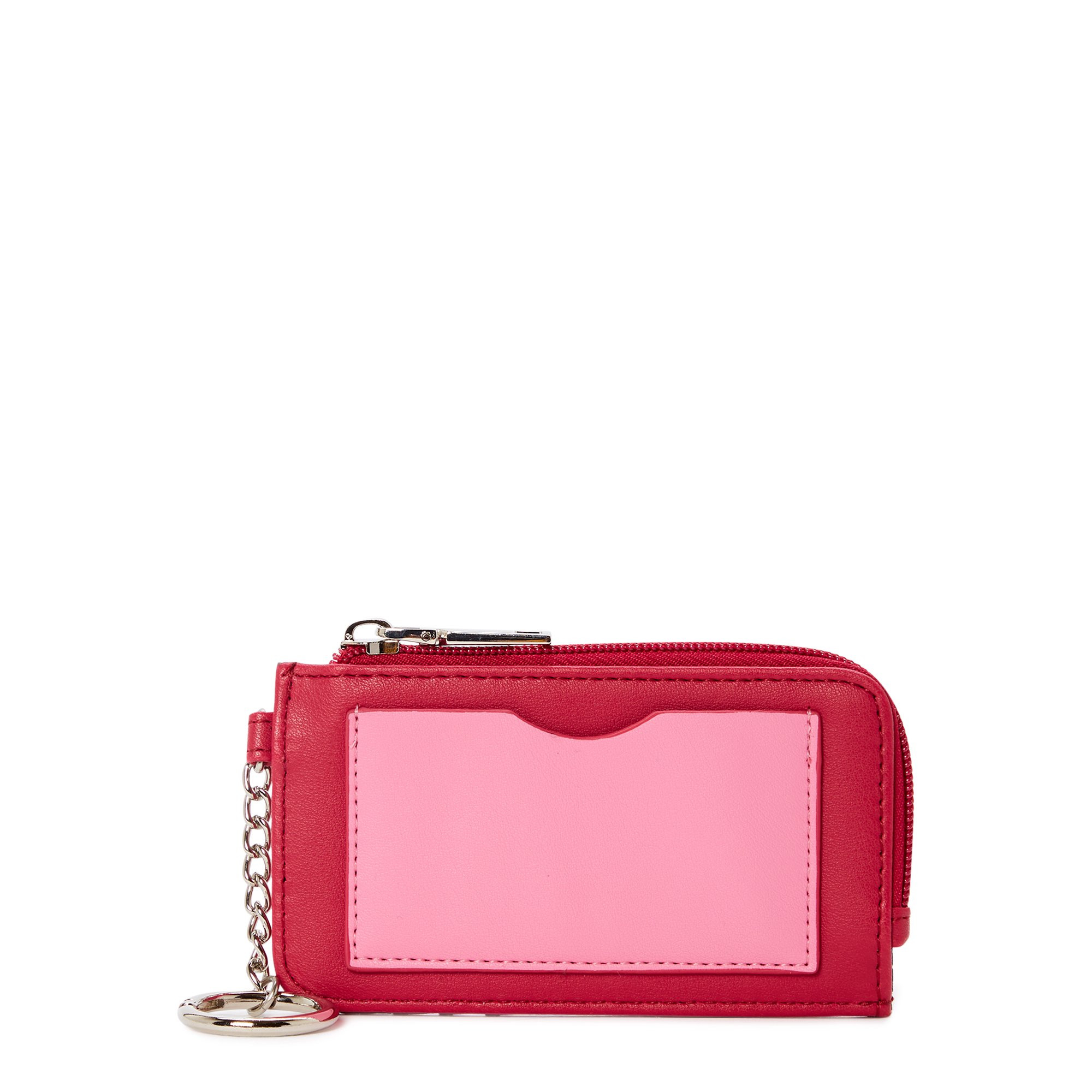 No Boundaries Women's Zip Card Holder Pink | Walmart (US)