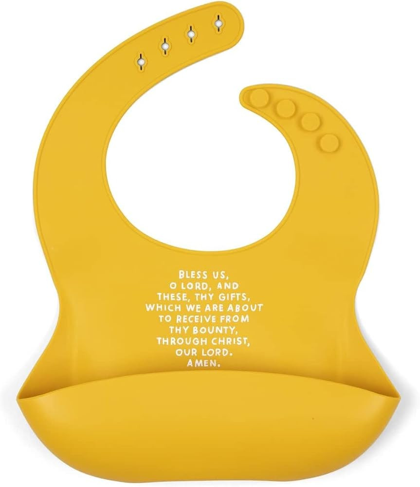 Babero impermeable ajustable, babero de alimentaci\u00f3n de silicona, babero de oraci\u00f3n de ... | Amazon (US)