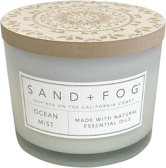 Sand + Fog Ocean Mist Scented Candles | Made with Essential Oils | Available in Additional scents... | Amazon (US)