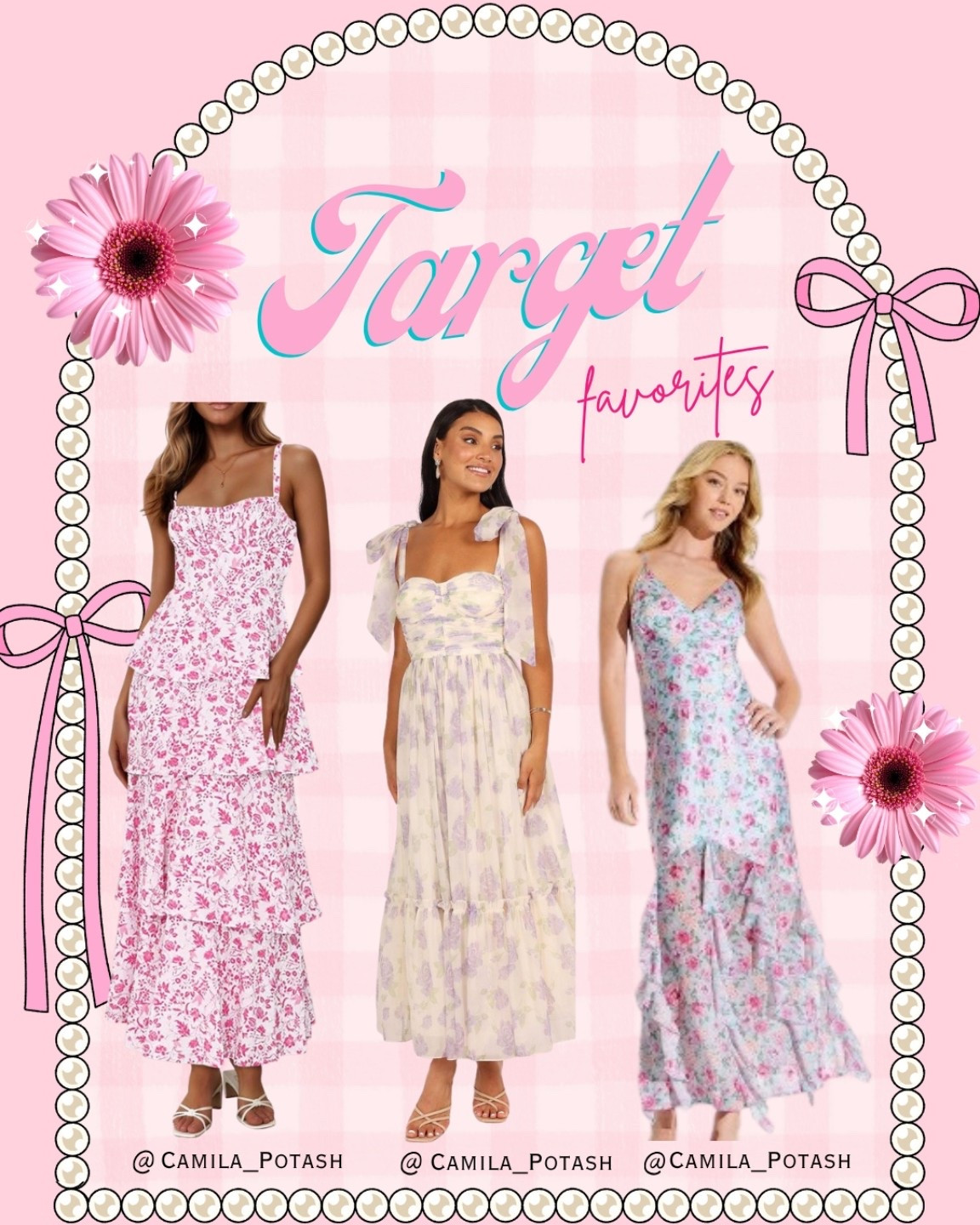 These floral dresses are giving dreamy cottagecore meets feminine summer style and I can’t get enough 🌸🎀✨ The soft pinks, romantic florals, flowy silhouettes, and delicate details make these perfect for spring and summer events, brunch dates, baby showers, vacations, garden parties, and wedding guest looks 💕

If you love classy feminine fashion with a girly aesthetic, these Target finds are TOO good to pass up. They look designer-inspired while still being affordable, comfy, and easy to style with sandals, heels, or a cute cardigan 🌷

Saving every single one to my summer wardrobe 🤍 Which dress is your favorite? 👀 @Target 

SEO words: floral dresses, Target dresses, feminine fashion, cottagecore style, spring dresses, summer dresses, romantic outfits, classy outfit ideas, pastel fashion, pink floral dress, wedding guest dress, brunch outfit, garden party dress, vacation outfits, girly fashion, affordable fashion finds, flowy dresses, soft girl aesthetic, chic summer style

#TargetStyle #LTKFashion #LTKStyle #FloralDress #SummerDress #SpringFashion #FeminineStyle #Cottagecore #PinkAesthetic #TargetFinds #WeddingGuestDress #VacationStyle #BrunchOutfit #GirlyFashion #SoftGirlStyle #FashionFinds #SummerOutfits #DressInspo #AffordableFashion #StyleInspo #RomanticStyle #PrettyOutfits #TargetFashion #OOTD #FashionBlogger

#LTKMothersDay #LTKmomlife #LTKdayinmylife
