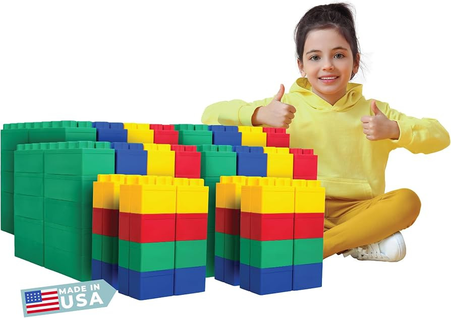 Big Blocks for Kids Ages 4-8 — Indoor & Outdoor Blocks for Kids Games — Large Building Blocks... | Amazon (US)
