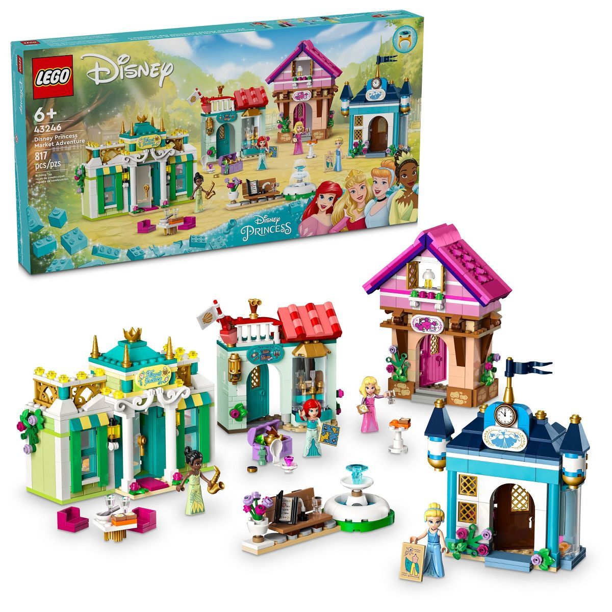 LEGO Disney Princess: Disney Princess Market Adventure Toy Set 43246 | Target