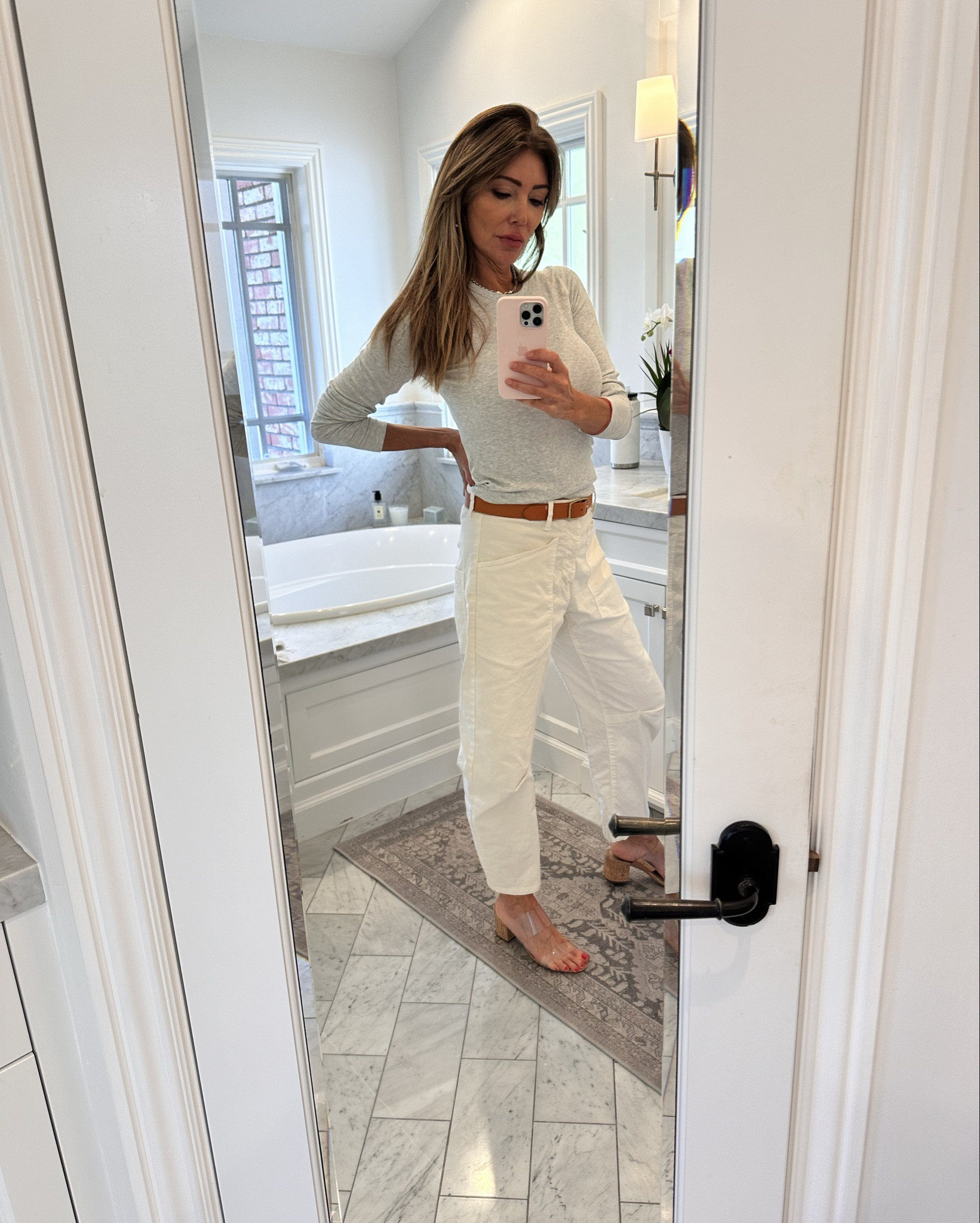 Wearing the Shon pant again.  I now have both Black and cream in these awesome everyday pants.  I cannot say enough about these. Break up with your jeans for a minute… you’ll love these! 

#LTKstyletip #LTKover40 #LTKSeasonal