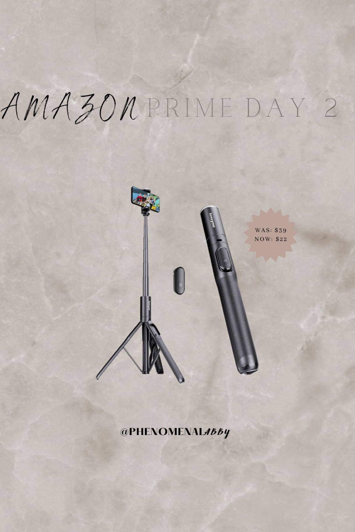 Lightweight and compact tripod with detachable wireless remote for selfies.

#LTKsalealert #LTKxPrimeDay