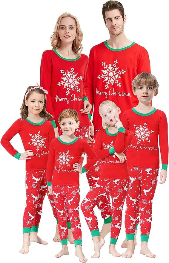 Matching Family Pajamas Christmas Boys and Girls Pyjamas 2 Piece PJs for Mum and Me | Amazon (US)