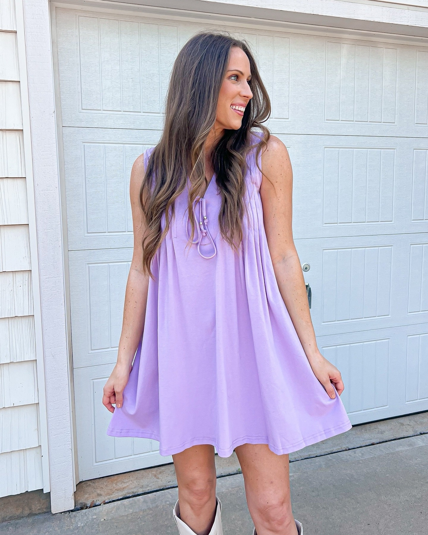 💜💜💜

Purple dress, mini dress, Amazon fashion 