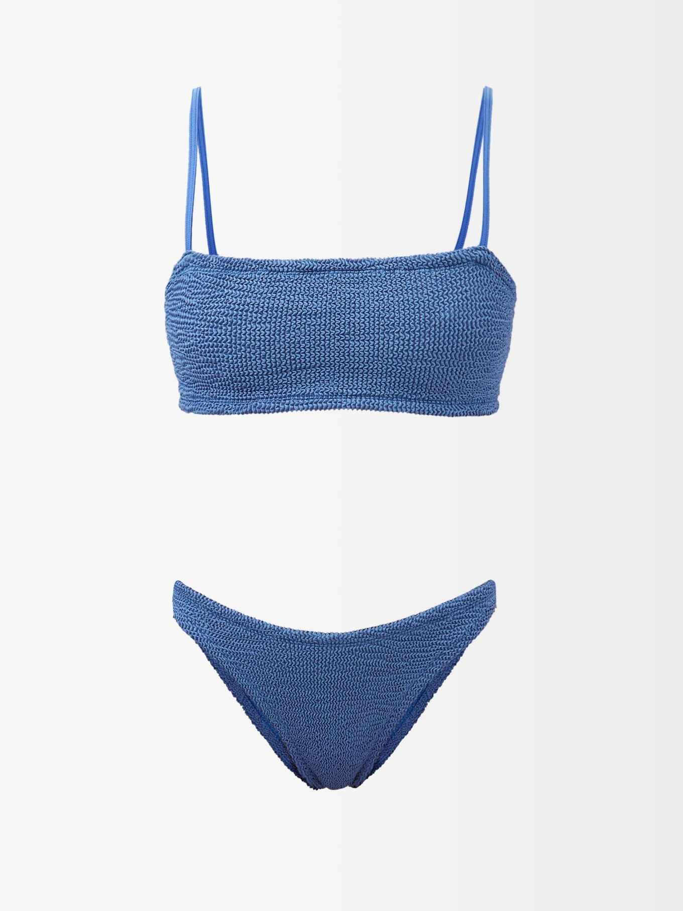 Gigi crinkle-knit bikini | Hunza G | Matches (UK)