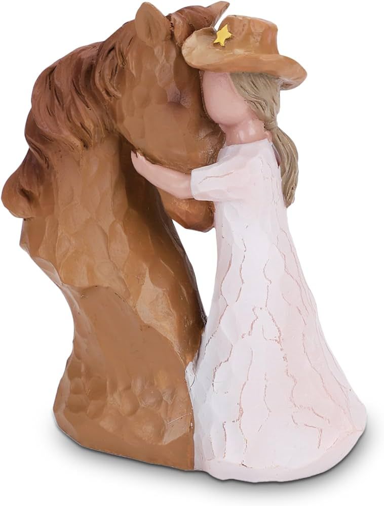 BEARAE Horse Gifts for Girls, Horse Statue for Women, Horse Lover Gift, Hand-Painted Resin Figuri... | Amazon (US)