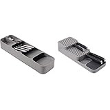 Joseph Joseph DrawerStore Compact Cutlery Organizer Kitchen Drawer Tray, Small,Gray & 85120 DrawerSt | Amazon (US)