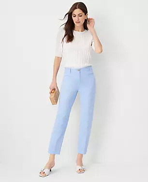 The Petite Cotton Crop Pant | Ann Taylor (US)