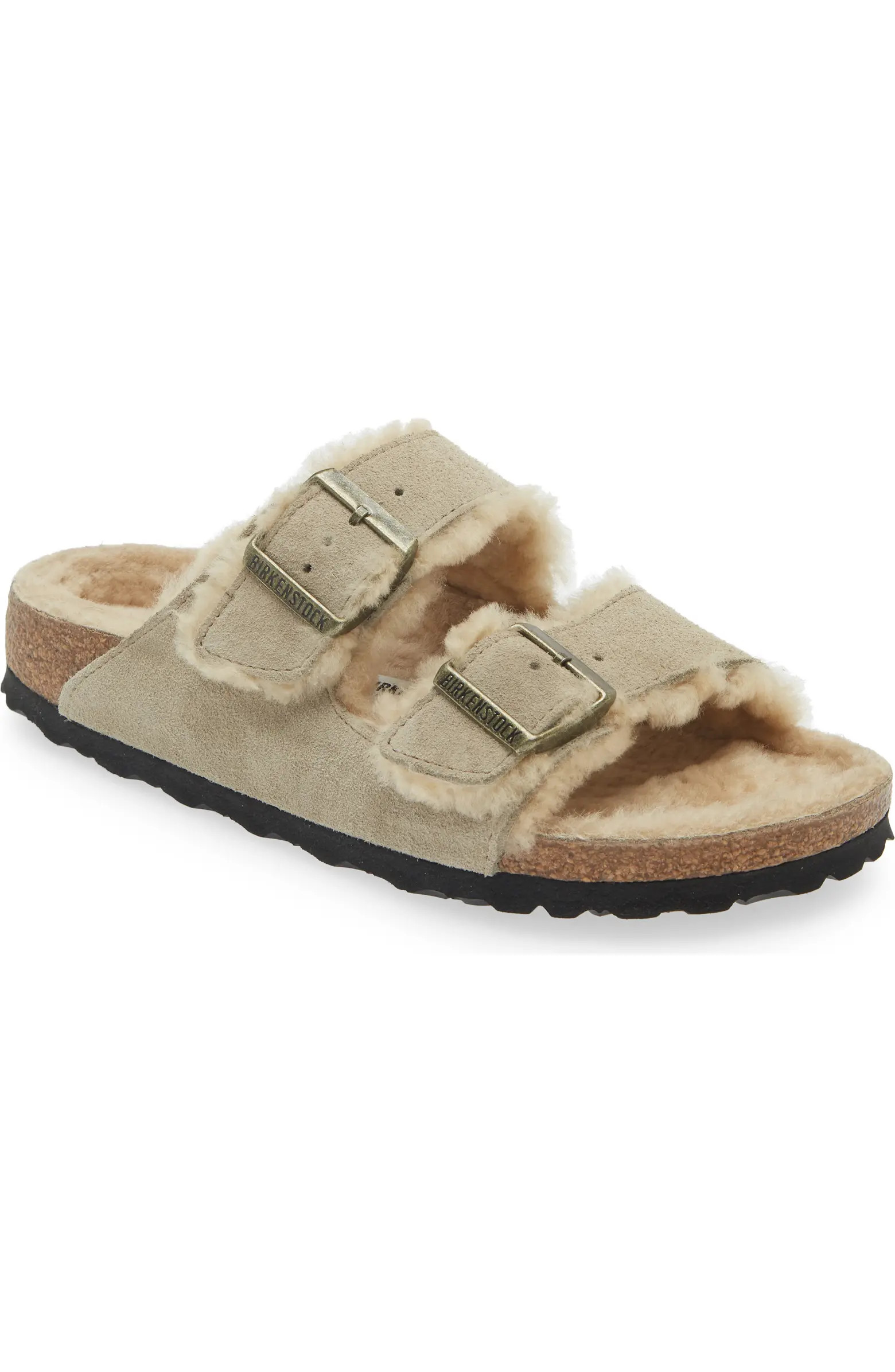 Arizona Genuine Shearling Lined Slide Sandal (Women) | Nordstrom