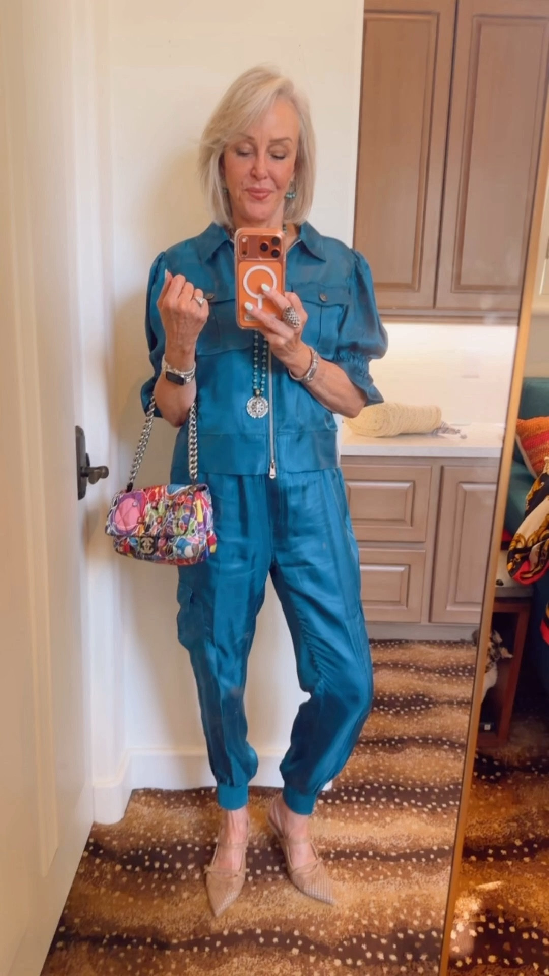 This outfit has been so popular. Available in other colors. This color sold out. 
SIZE DOWN!! The top is very big. 
Joggers so comfy and cute. 

#LTKootd #LTKOver40 #LTKWorkwear