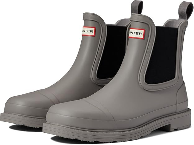 Hunter Commando Chelsea Boot Grey Heron 9 M | Amazon (US)