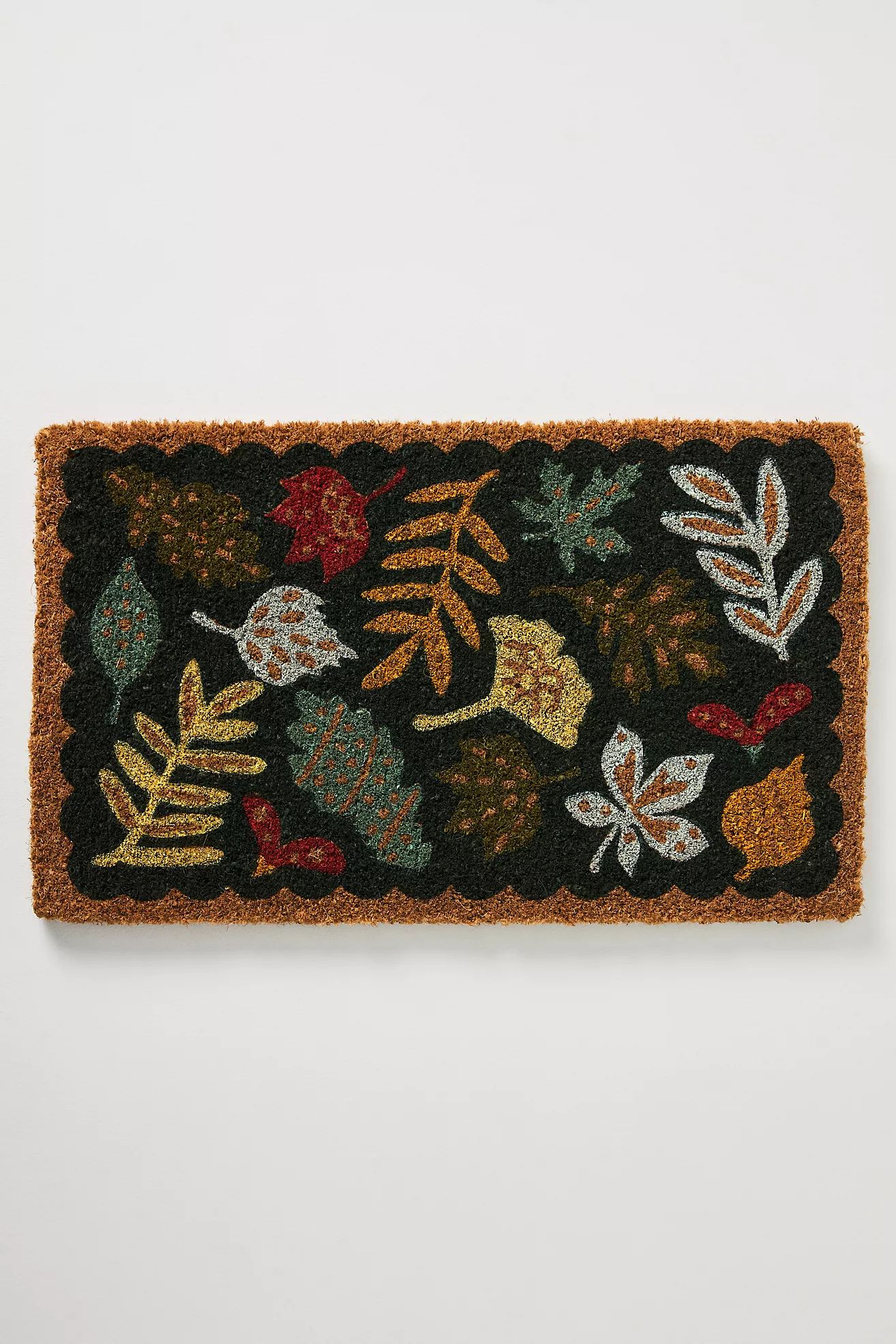 Painted Leaves Doormat | Anthropologie (US)